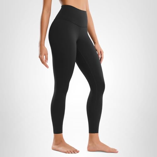 CRZ YOGA Butterluxe Yoga Leggings 25" - High Waisted Buttery Soft Womens Workout Lounge Pants Black Medium