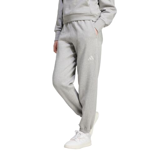 Adidas Women's All SZN Fleece Loose Pants, Medium Grey Heather, XX-Large