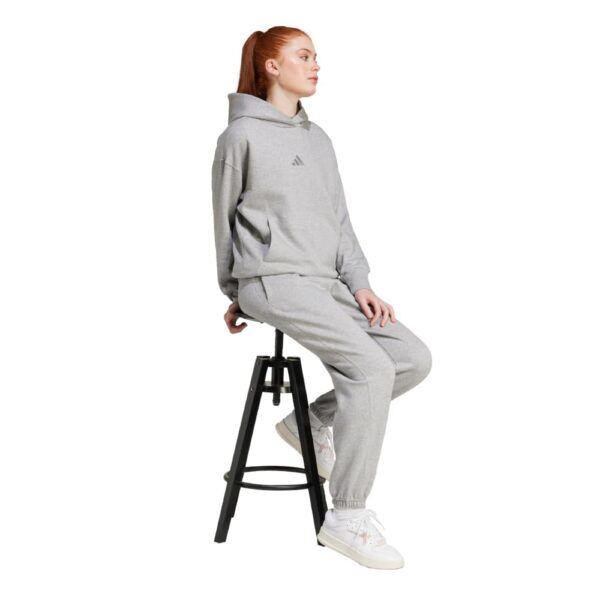 Adidas Women's All SZN Fleece Loose Pants, Medium Grey Heather, XX-Large