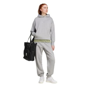 Adidas Women's All SZN Fleece Loose Pants, Medium Grey Heather, XX-Large