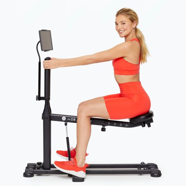 61EWC6enNUL The DB Method Squat Machine, Glute-Focused Deep Squat Machine for Women, Low-Impact Workout Equipment for Home Gym, Total-Body Fitness Trainer, Compact & Foldable, Easy Setup, 275 lb Capacity