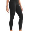 CRZ YOGA Butterluxe Yoga Leggings 25" - High Waisted Buttery Soft Womens Workout Lounge Pants Black Medium