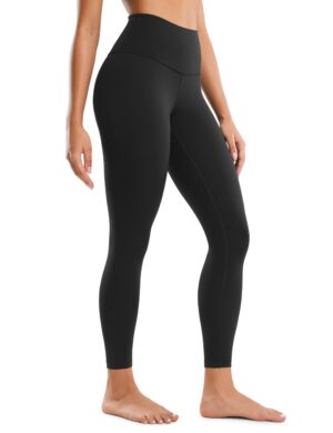 61Isb40O6wL CRZ YOGA Butterluxe Yoga Leggings 25" - High Waisted Buttery Soft Womens Workout Lounge Pants Black Medium