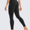 CRZ YOGA Butterluxe Yoga Leggings 25" - High Waisted Buttery Soft Womens Workout Lounge Pants Black Medium