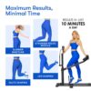 61TMWSP1CcL The DB Method Squat Machine, Glute-Focused Deep Squat Machine for Women, Low-Impact Workout Equipment for Home Gym, Total-Body Fitness Trainer, Compact & Foldable, Easy Setup, 275 lb Capacity