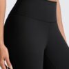 CRZ YOGA Butterlift Workout Leggings 25" - High Waisted Pilates Gym Athletic Womens Yoga Pants Buttery Soft Black Medium