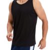 OYGSieg 6 Pack Men's Quick Dry Workout Tank Tops Breathable Gym Sleeveless Muscle Shirts for Active Men SetA L