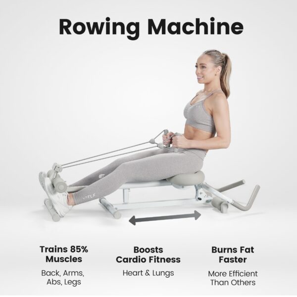 Wonder Core Pro Max - Ab Machine for Stomach Workout, Ab Workout Equipment for Home Gym Trainer, 4-in-1 Exercise Equipment - Rowing, Leg Press, Glider, Roman Chair