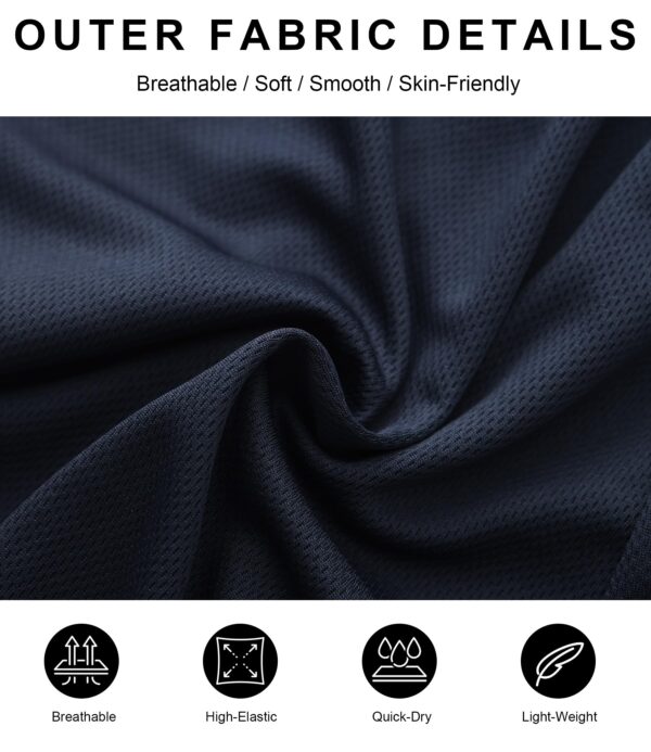 Kinglaman 4 Pack Mens 2 in 1 Running Workout Shorts with Liner, Gym Athletic Quick Dry Sport Shorts with Pockets 2 Black 1 Blue 1 Gray Large