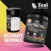 Zeal Electrolyte Powder - 90 Servings | Keto Electrolytes Powder | Zero Sugar, BCAAs, B-Vitamins | Potassium, Zinc, Magnesium | Hydration Powder Recovery Drink | Lemon Berry
