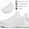 711qqZGSK7L Pujcs Womens Walking Shoes Lightweight Tennis Shoes Breathable Running Shoes Non Slip Sneakers Gym Workout Mesh Sneakers White Size 7