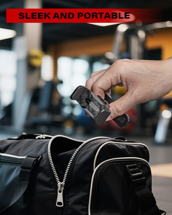 APPS2Car Magnetic Phone Holder for Gym, Alloy Base and Joint for Strong Hold, 360° Adjustable, Compatible with 4.7-6.5 Inch iPhone & Android Phones, Secure Workout Equipment Accessory for Men Women