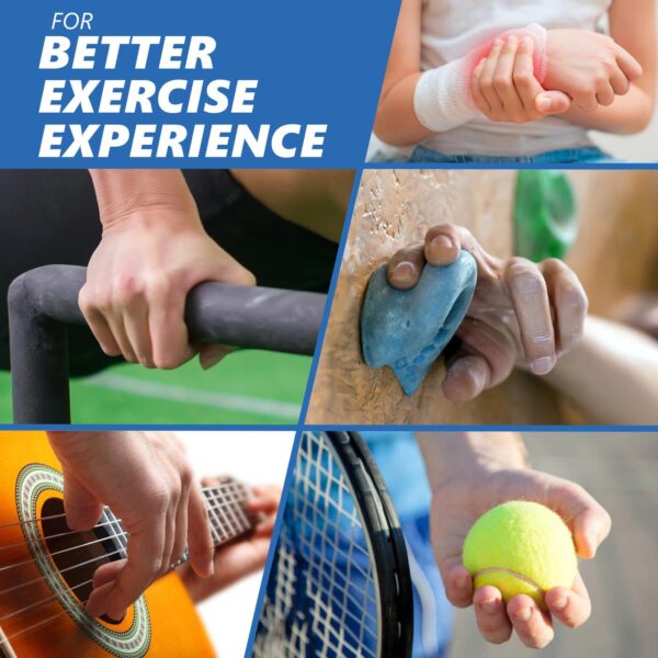 roygra Grip Strength Trainer (8 Pack), Forearm Strengthener, Stress Balls for Adults, Hand Strengthening Devices, Wrist Finger Strengthener, Physical Therapy Exercise Equipment, Golf Baseball Climbing