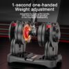 TYZDMY Adjustable Dumbbells Set of 2，Free Weights Dumbbells Set，Adjustable Dumbbell Set，52.5 lbs pair 105 lbs，15 in 1，for Men/Women Gym Equipment for Home Strength Training Equipment