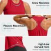 G Gradual Women's Workout Tank Tops Racerback Athletic Yoga Tops Loose Fit Sleeveless Running Gym Sports Shirts for Women(Red,M)