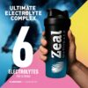 Zeal Electrolyte Powder - 90 Servings | Keto Electrolytes Powder | Zero Sugar, BCAAs, B-Vitamins | Potassium, Zinc, Magnesium | Hydration Powder Recovery Drink | Lemon Berry