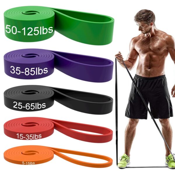 71ALgXGX21L Resistance Bands, Pull Up Assist Bands - Workout Bands, Eexercise Bands for Working Out, Fitness, Training, Physical Therapy for Men Women - Multicolor