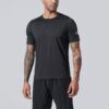 5 Pack Men’s Active Quick Dry Crew Neck T Shirts | Athletic Running Gym Workout Short Sleeve Tee Tops Bulk (Set 3, Large)