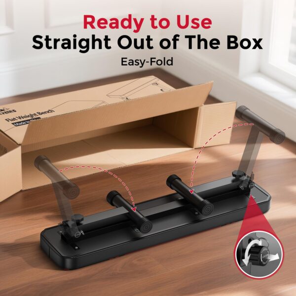 FLYBIRD Flat Weight Bench Foldable 1000 LBS Weight Capacity for Strength Training Bench Press, 45.3 Inches Long Workout Benches for Home