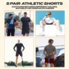71DE9lwqvaL BOOJO 5 Pack Athletic Gym Mens Shorts - Workout Black Quick Dry Basketball Shorts with Pockets for Running Casual Activewear