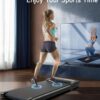 Walking Pad Treadmill for Home - Under Desk Treadmills Mini Portable Walking Running Machine Slim Compact Motorized Electric Treadmill with Adjustable Speed Remote
