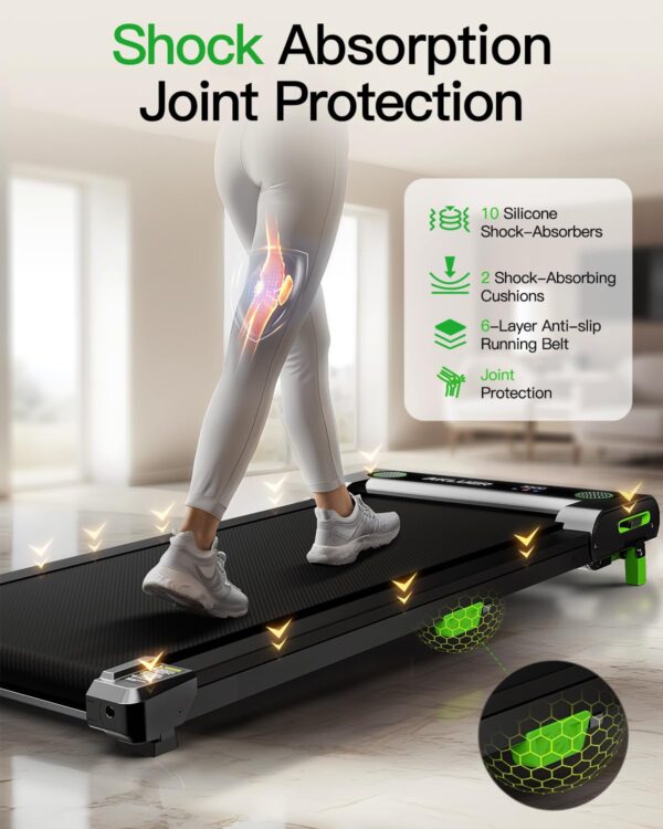 AKLUER Walking Pad with Incline, Walking Treadmills for Home, 2.5 HP Under Desk Treadmill Small with Remote Control, Walking Pad Small Treadmill with LED Display