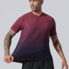 5 Pack Men’s Active Quick Dry Crew Neck T Shirts | Athletic Running Gym Workout Short Sleeve Tee Tops Bulk (Set 3, Large)
