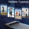 Walking Pad Treadmill for Home - Under Desk Treadmills Mini Portable Walking Running Machine Slim Compact Motorized Electric Treadmill with Adjustable Speed Remote