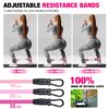 HOXWC Ankle Resistance Bands with Cuffs, Ankle Bands for Working Out, Ankle Resistance Band for Leg, Booty Workout Equipment for Kickbacks Hip Fitness Training, Exercise Bands for Butt Lift Women