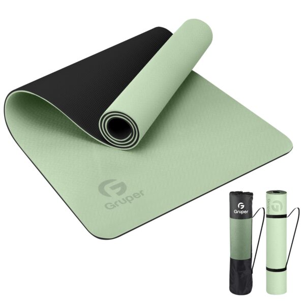 Yoga Mat Non Slip, Eco Friendly Fitness Exercise Mat with Carrying Strap