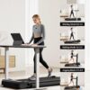 16% Incline Walking Pad Treadmills for Home Small, 4-in-1 Under Desk Treadmill with Handles, Foldable Treadmill with 2.5 HP Quiet Brushless, 330 LBS Capacity