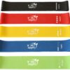 Fit Simplify Resistance Loop Exercise Bands with Instruction Guide and Carry Bag, Set of 5