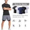 Dalavch 5 Pack Men’s Compression Shirts Short Sleeve Cool Dry Sports Athletic Workout Base Layer Undershirt T-Shirt Tops 2 Black 2 White 1 Blue Medium