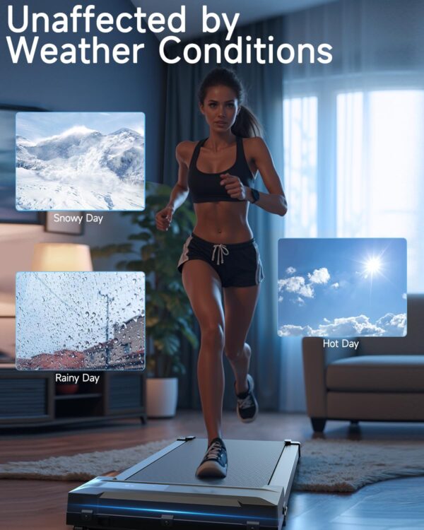 Walking Pad Treadmill for Home - Under Desk Treadmills Mini Portable Walking Running Machine Slim Compact Motorized Electric Treadmill with Adjustable Speed Remote