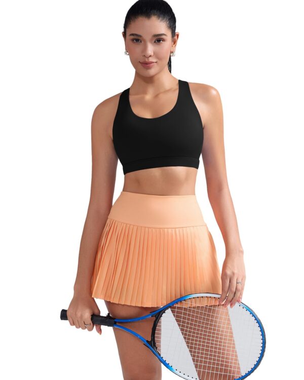 RUNNING GIRL Sports Bra for Women, Criss-Cross Back Padded Strappy Sports Bras Medium Support Yoga Bra with Removable Cups A-Black