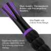 MZDXJ Muscle Roller Massage Roller Stick- Deep Tissue Fascia Blaster for Myofascial Pain Relief, Lymphatic Drainage & Body Sculpting, Handheld Physical Therapy & Recovery Tool (Purple Black-18 inch)