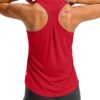G Gradual Women's Workout Tank Tops Racerback Athletic Yoga Tops Loose Fit Sleeveless Running Gym Sports Shirts for Women(Red,M)