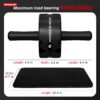 Vinsguir Ab Roller Wheel, Abs Workout Equipment for Abdominal & Core Strength Training, Exercise Wheels for Home Gym, Fitness Equipment for Core Workout with Knee Pad Accessories