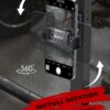 APPS2Car Magnetic Phone Holder for Gym, Alloy Base and Joint for Strong Hold, 360° Adjustable, Compatible with 4.7-6.5 Inch iPhone & Android Phones, Secure Workout Equipment Accessory for Men Women