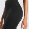 CRZ YOGA Butterluxe Yoga Leggings 25" - High Waisted Buttery Soft Womens Workout Lounge Pants Black Medium