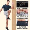71iQI71GhVL BOOJO 5 Pack Athletic Gym Mens Shorts - Workout Black Quick Dry Basketball Shorts with Pockets for Running Casual Activewear