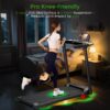 Portable Treadmill with Incline, 3.0HP Walking Pad with Handle Bar, 3-in-1 Foldable Treadmill for Home Office Small Space with Quiet Brushless, 300 LBS Capacity