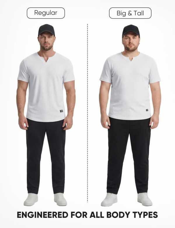 JMIERR Men's Muscle Shirt V Neck Slim Longline Short Sleeve Henley Shirt Gym Workout Athletic Tees Shirts Mens Tights for Sports,US 46(XL)