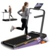 16% Incline Walking Pad Treadmills for Home Small, 4-in-1 Under Desk Treadmill with Handles, Foldable Treadmill with 2.5 HP Quiet Brushless, 330 LBS Capacity