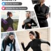 Dalavch 3 Pack Womens Cropped Full Zip up Workout Jacket Slim Fit Running Athletic Gym Yoga Sports Jacket with Thumb Holes 1 Black 1 Pink 1 Blue Medium