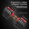 TYZDMY Adjustable Dumbbells Set of 2，Free Weights Dumbbells Set，Adjustable Dumbbell Set，52.5 lbs pair 105 lbs，15 in 1，for Men/Women Gym Equipment for Home Strength Training Equipment