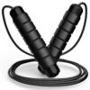 Jump Rope, Tangle-Free Rapid Speed Jumping Rope Cable with Ball Bearings for Women, Men and Kids, Adjustable Foam Handles Steel Jump Ropes for Fitness
