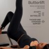 CRZ YOGA Butterlift Workout Leggings 25" - High Waisted Pilates Gym Athletic Womens Yoga Pants Buttery Soft Black Medium