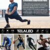 TELALEO 5 Pack Men's Compression Pants for Workout, Running,Basketball,Football-Sports Baselayer Leggings L