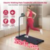 POTUPUS Walking Pad with Handle Bar and Incline, 3.0HP Under Desk Treadmill for Home Small Space, 0.6-7.6MPH Portable Walking Pad Treadmill with Handles, 350LBS, 2026 Upgrade